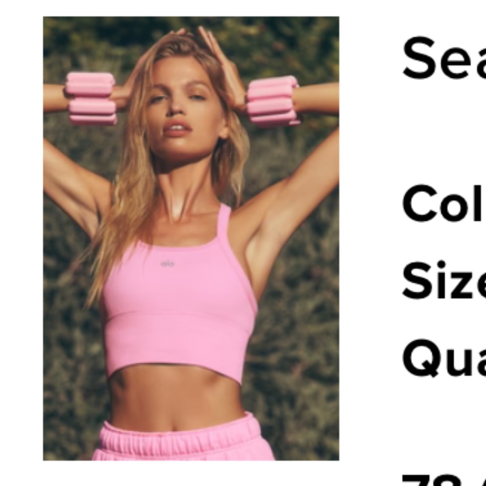 ALO Yoga seamless ribbed favorite bra tank